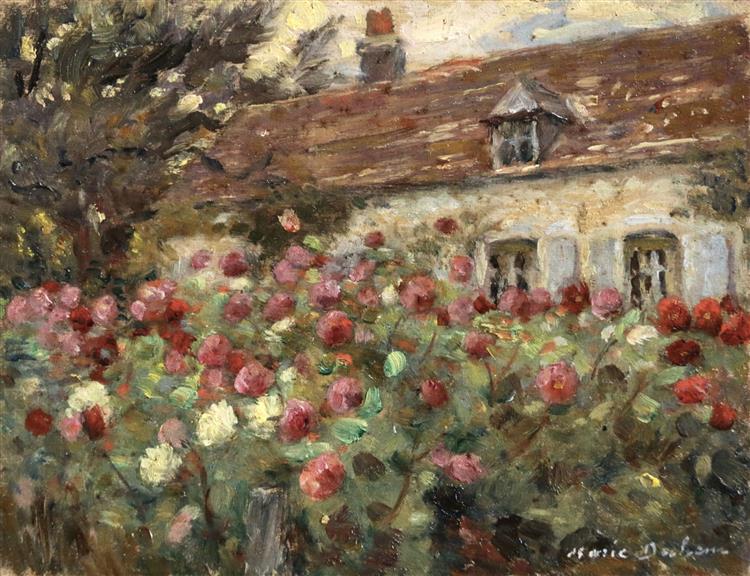 Flowers in the Artist's Garden, 1904 - Marie Duhem