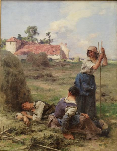 Harvesters at rest - Léon Augustin Lhermitte
