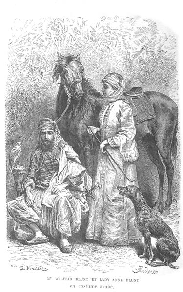 Wilfrid Blunt and Lady Ann Blunt in Arab Costume, 1882 - Gaston Vuillier