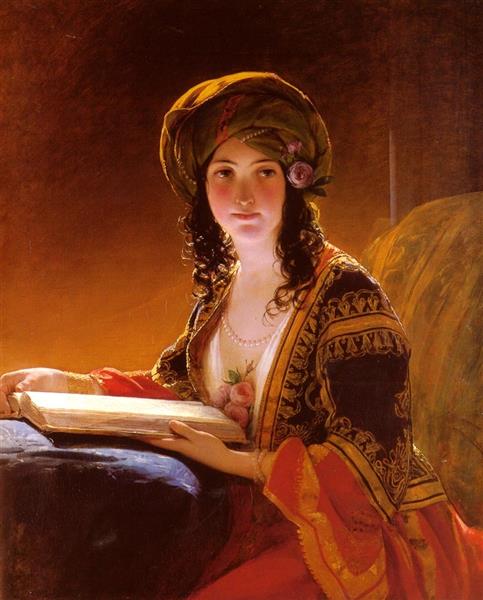 Young eastern woman (first version), 1838 - Friedrich von Amerling