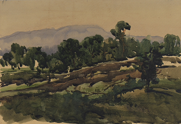 Dumka Landscape 5, 1940 - 1942 - Safiuddin Ahmed