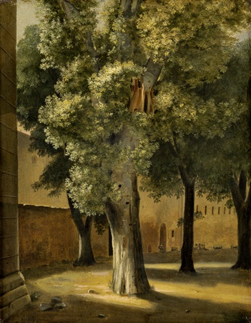 Tree studies in the monastery garden of Procida - Ernst Meyer