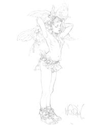 jungle girl stretching - Claire Wendling