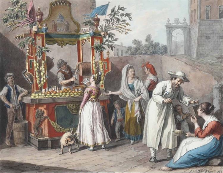 The Neapolitan water vendor, 1822 - Saverio della Gatta