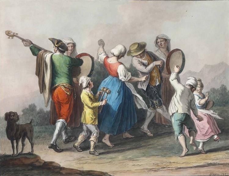 The return from the Architiello festival, 1823 - Saverio della Gatta