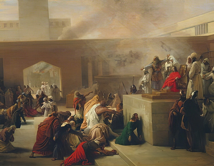 The coronation of Joas, 1860 - Франческо Хайес