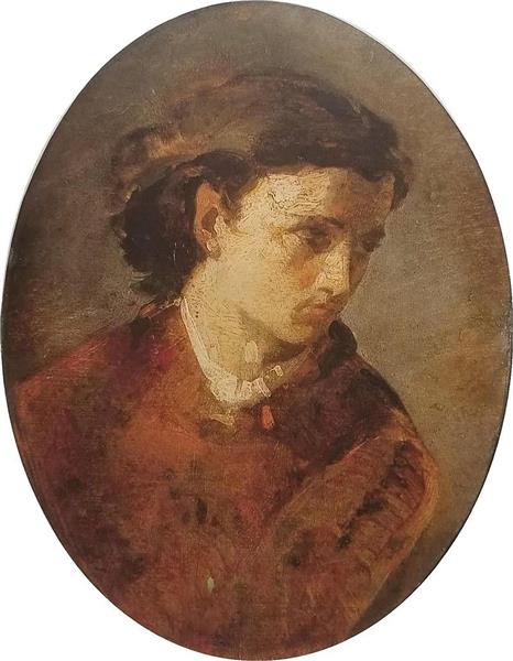 Portrait of Anita Garibaldi, 1849 - Girolamo Induno