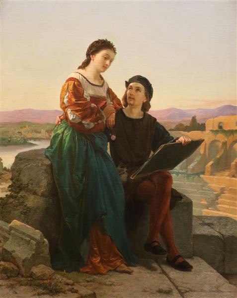 Raphael and the Fornarina, 1857 - 1858 - Federico Faruffini
