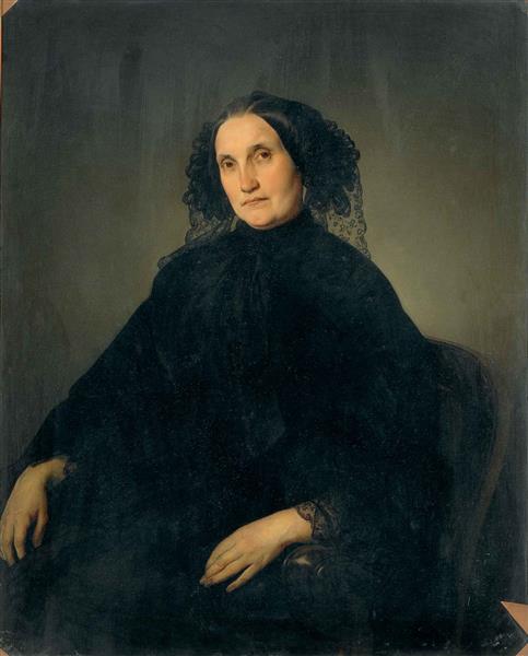 Portrait of Emilia Morosini Zeltner, 1852 - Francesco Hayez