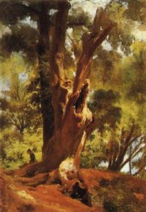 Tree and figure - Giovanni (Nino) Costa
