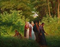 On the Church Path In the Forest - Jørgen Sonne