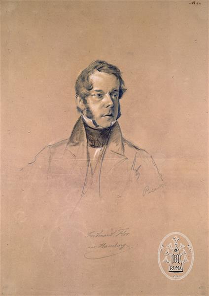 Portrait of Ferdinand Flor, 1835 - Leopold Pollak