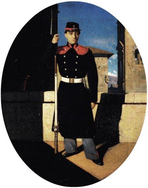 Soldier of the Tuscan National Guard, 1860 - 1861 - Odoardo Borrani