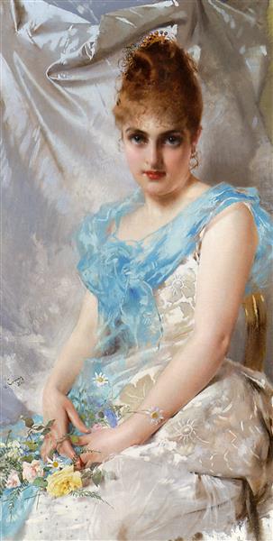 A spring beauty, 1886 - Витторио Маттео Коркос