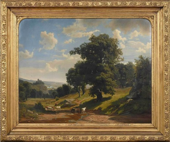 A Quiet Valley, 1855 - Albert Bierstadt