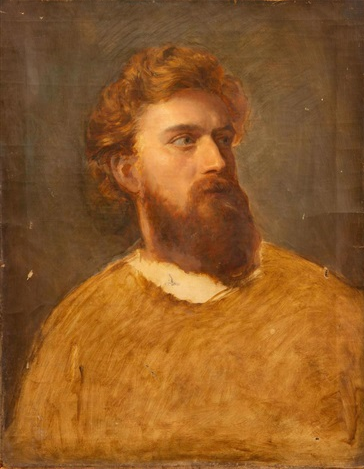 Portrait of a Bearded Man - Albert Bierstadt
