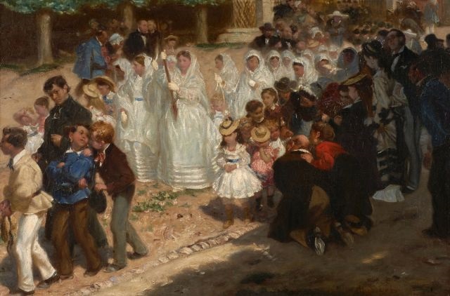The first communion - Alfred Dehodencq