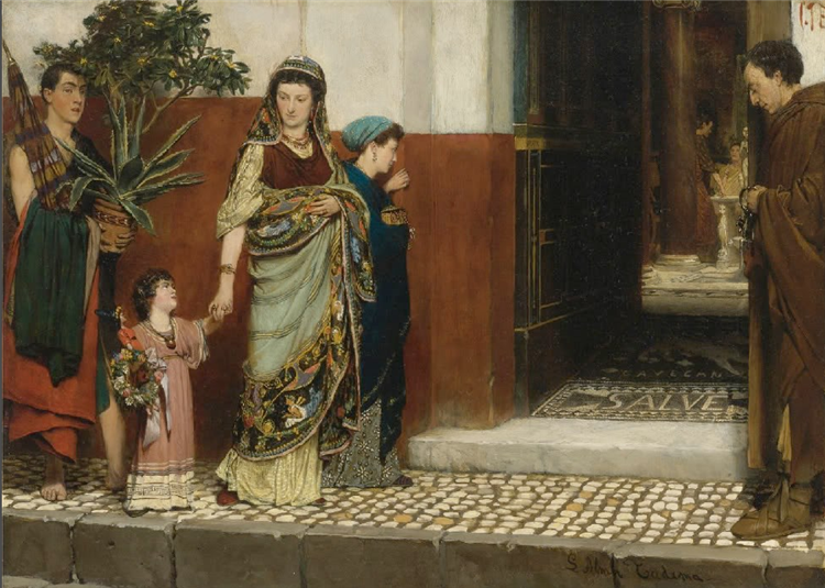 Home from Market - Sir Lawrence Alma-Tadema