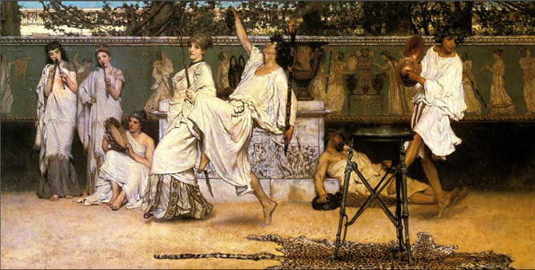 A Bacchic Dance - Sir Lawrence Alma-Tadema