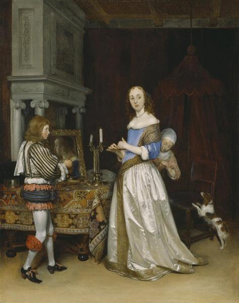 Lady at her Toilette, c.1660 - Gerard Terborch
