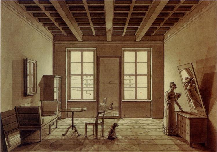 A Room in Berlin, 1820 - Иоганн Эрдман Хуммель