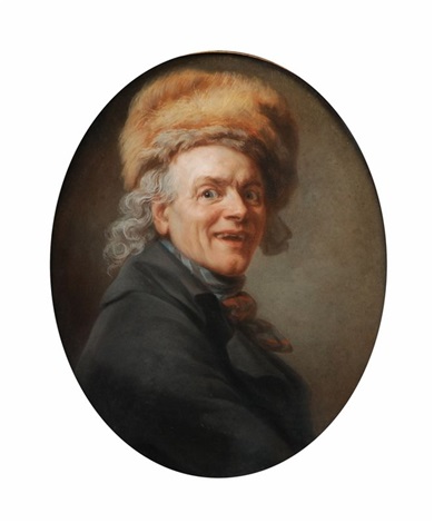 Self-portrait with a fur hat - Joseph Ducreux