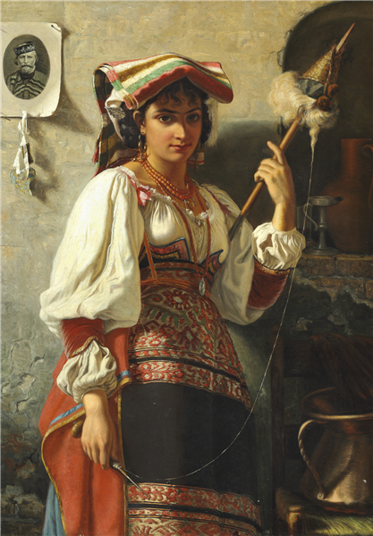 An Italian woman, 1873 - Wenzel Tornøe