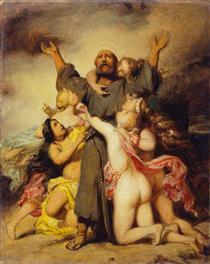 The Temptation of Saint Anthony - Поль Деларош