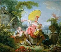 The Musical Contest - Jean-Honore Fragonard