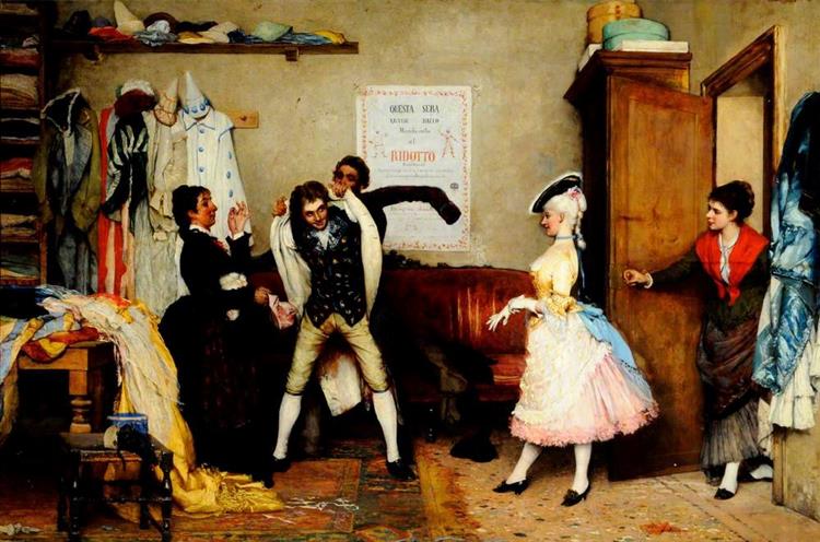 Dressing for the Masquerade, 1860 - 1865 - Эжен де Блаас