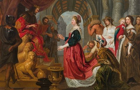 King Solomon and the Queen of Sheba - Erasmus Quellinus the Younger