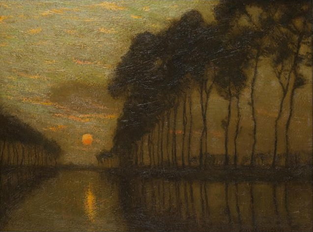 The Bruges Canal, c.1900 - 1910 - Charles Warren Eaton
