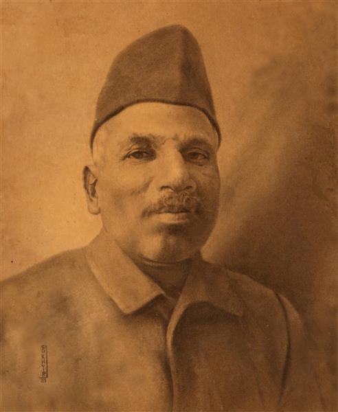 Portrait of my Father, 1937 - Sukhvir Sanghal