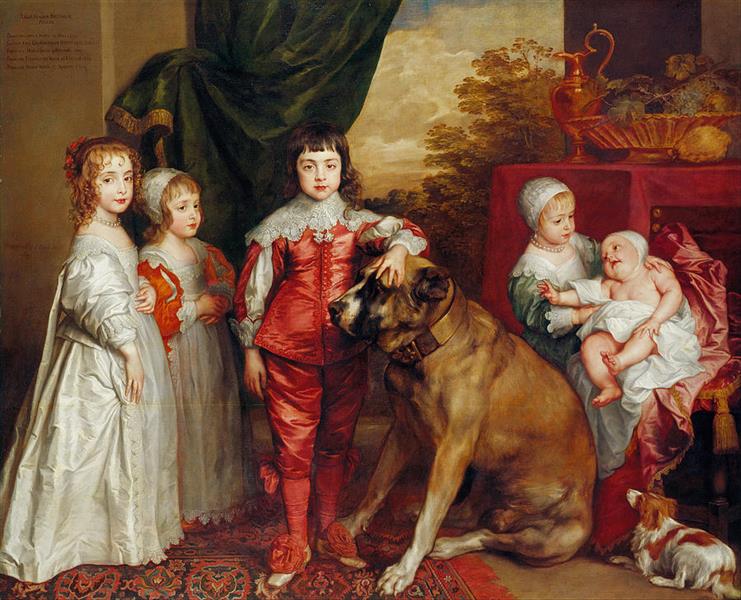 The five eldest children of Charles I, 1637 - Anton van Dyck