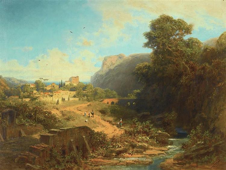 Italian landscape - Карл Шпіцвег