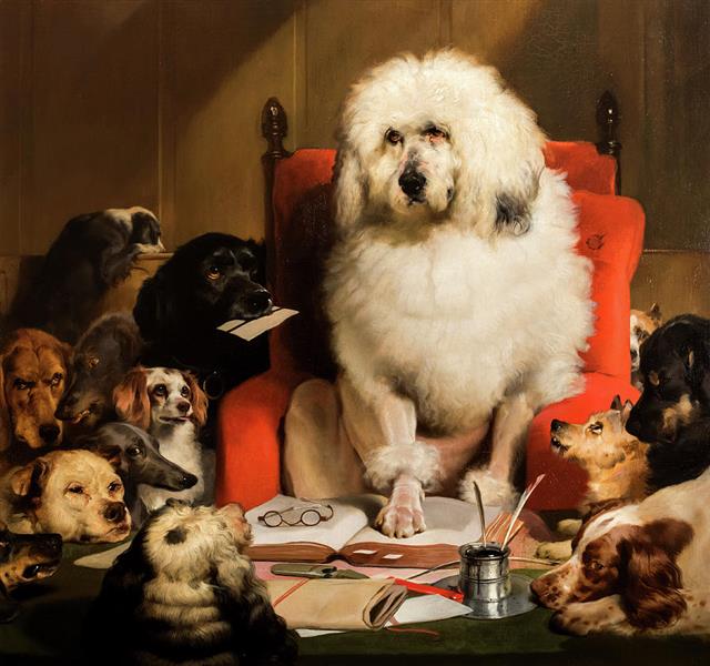 Laying Down the Law, 1840 - Edwin Henry Landseer