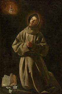 Apparition of Jesus Child to St. Anthony of Padua - Francisco de Zurbaran