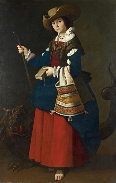 Saint Margaret of Antioch - Франсиско де Сурбаран