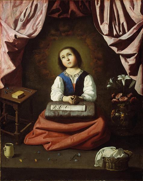 The Young Virgin, 1630 - 法蘭西斯科·德·祖巴蘭