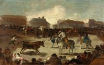 A Village Bullfight - Francisco de Goya