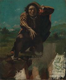The Man Made Mad by Fear - Gustave Courbet