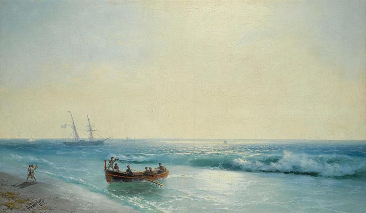 Sailors Coming Ashore - Ivan Konstantinovich Aivazovskii