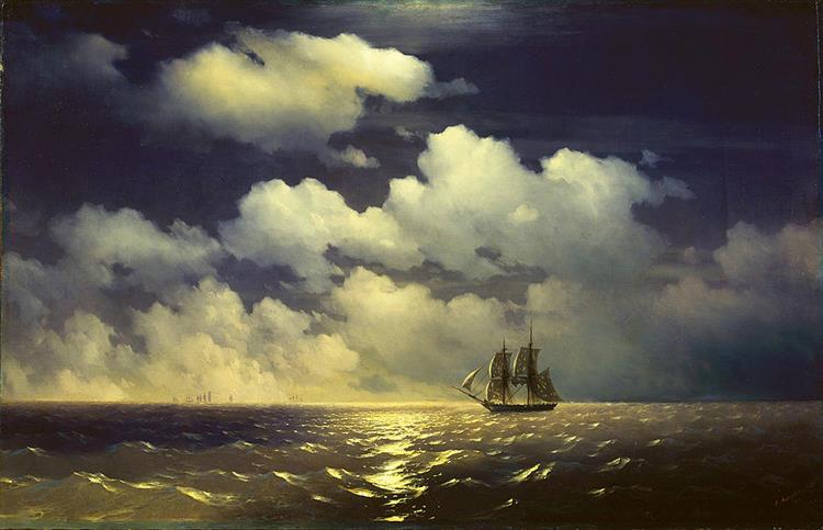 The Brig Mercury Encounter After Defeating Two Turkish Ships of the Russian Squadron - Iván Aivazovski