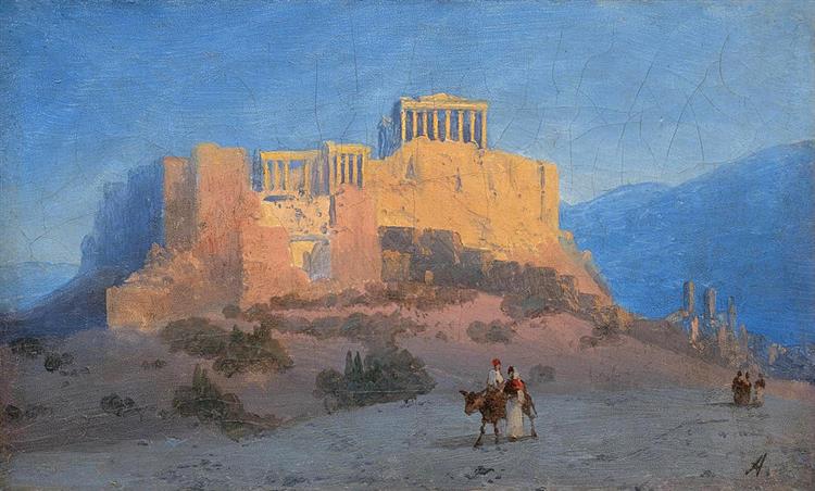 View of the Acropolis - Ivan Aïvazovski