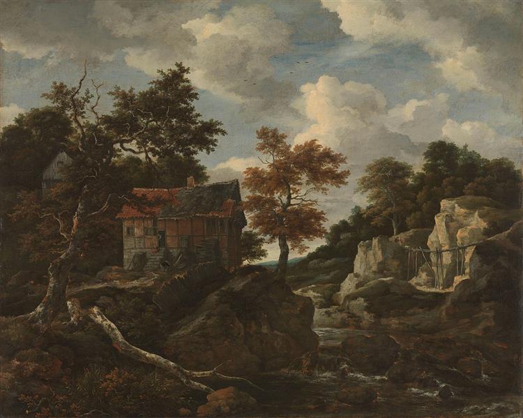 Rocky landscape - Якоб Исаакс ван Рёйсдал