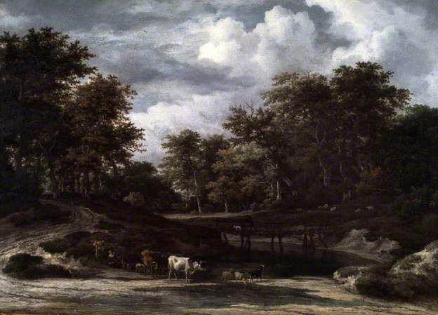 A Woodland Landscape   Barber Institute of Fine Arts - Jacob van Ruisdael