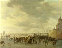 A Scene on the Ice near Dordrecht - Jan van Goyen