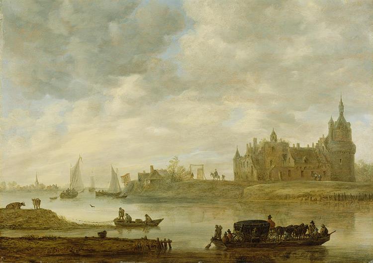 View of the Castle of Wijk at Duurstede - Jan van Goyen
