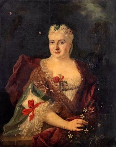 Portrait de Madame Desbarres - Jean-Baptiste Oudry