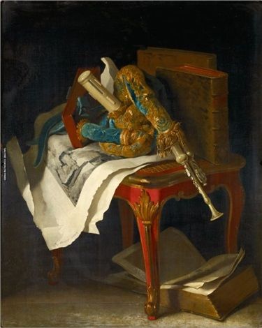 The Lacquer Stool - Jean-Baptiste Oudry